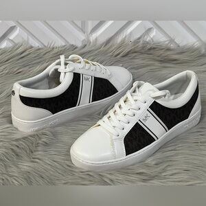MICHAEL MMK Juno Stripe Lace-Up Low Top Sneakers